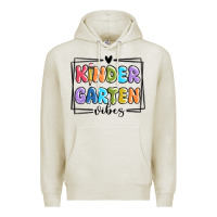 Oatmeal Heather kinder garten vibes Premium Hoodie - MaliasSmallBusiness