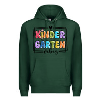 Sports Green kinder garten vibes Premium Hoodie - MaliasSmallBusiness