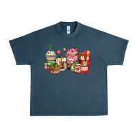Midnight Navy strawberry farm fresh coffee cups Urban Heavy Tee - Zillion Design Studio
