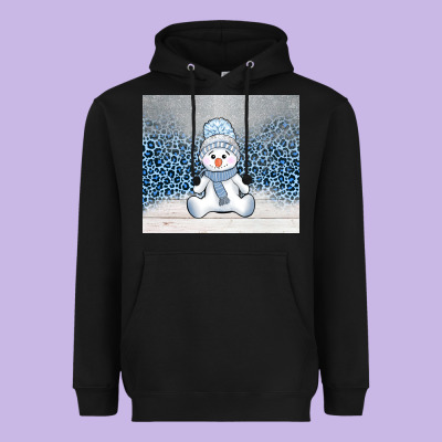 Winter Snowman Heavyweight Hoodie Designed By Adodesignshop