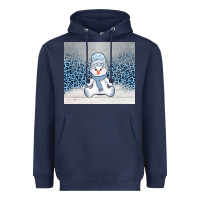 Navy winter snowman Heavyweight Hoodie - AdoDesignShop