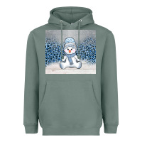 Sage winter snowman Heavyweight Hoodie - AdoDesignShop