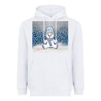 White winter snowman Heavyweight Hoodie - AdoDesignShop
