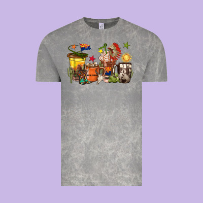 Arizona Coffee Cups Vintage Tee Designed By Texasbilliewilder