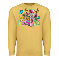 Antique Gold happy easter cross Premium Sweatshirt - BarkalooDesign