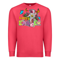 Cardinal happy easter cross Premium Sweatshirt - BarkalooDesign