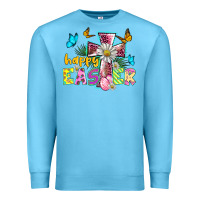 Ocean Blue happy easter cross Premium Sweatshirt - BarkalooDesign