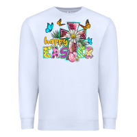 White happy easter cross Premium Sweatshirt - BarkalooDesign
