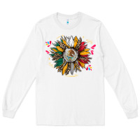 White mexican sunflower Long Sleeve Tee - CTS Tumbler Store