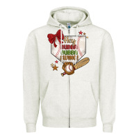 Oatmeal Heather hey bubba bubba swing Zipper Hoodie - JahusDesignShop