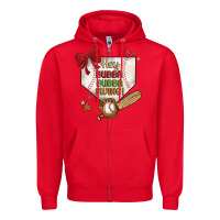 Red hey bubba bubba swing Zipper Hoodie - JahusDesignShop