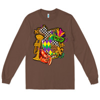 Chestnut mississippi map mardi gras Long Sleeve Tee - AdoDesignShop