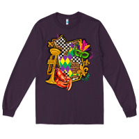Plum mississippi map mardi gras Long Sleeve Tee - AdoDesignShop