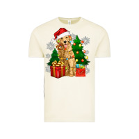Vintage Arctic christmas golden dog Vintage Tee - Zillion Design Studio