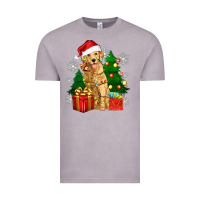 Vintage Zinc christmas golden dog Vintage Tee - Zillion Design Studio