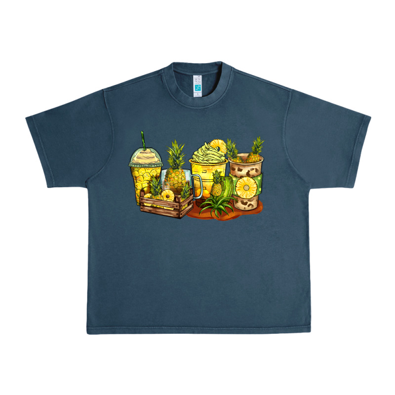 Pineapple Farm Fresh Coffee Cups Urban Heavy Tee by Zillion Design Studio | Teevron