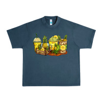 Midnight Navy pineapple farm fresh coffee cups Urban Heavy Tee - Zillion Design Studio