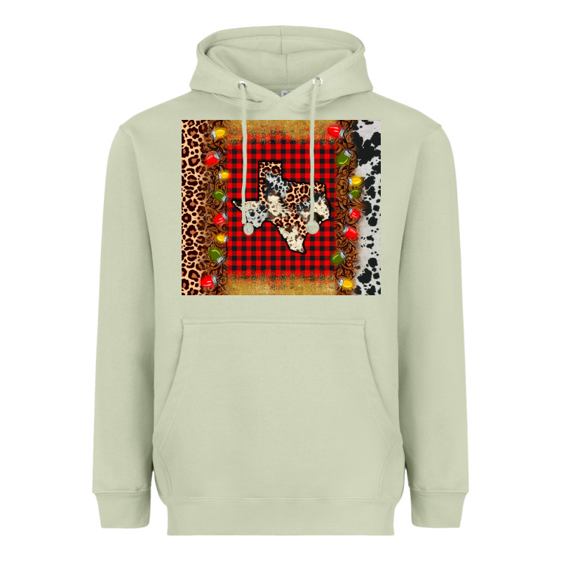 Texas Christmas Tumbler Heavyweight Hoodie by AdoDesignShop | Teevron