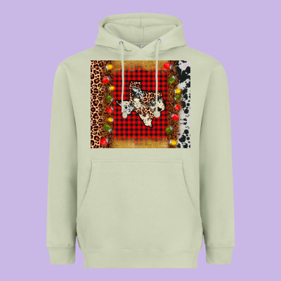 Texas Christmas Tumbler Heavyweight Hoodie Designed By Adodesignshop