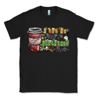 Black I Run On Coffee And Christmas Cheer Classic Tee - CowhideDigitalArt