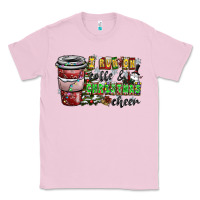 Bubblegum Pink I Run On Coffee And Christmas Cheer Classic Tee - CowhideDigitalArt