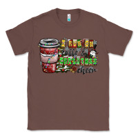 Chestnut I Run On Coffee And Christmas Cheer Classic Tee - CowhideDigitalArt