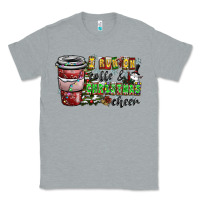 Heather Grey I Run On Coffee And Christmas Cheer Classic Tee - CowhideDigitalArt