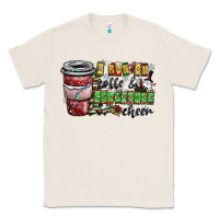 Natural I Run On Coffee And Christmas Cheer Classic Tee - CowhideDigitalArt