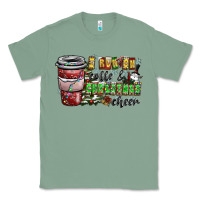 Sage I Run On Coffee And Christmas Cheer Classic Tee - CowhideDigitalArt
