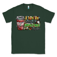 Sports Green I Run On Coffee And Christmas Cheer Classic Tee - CowhideDigitalArt