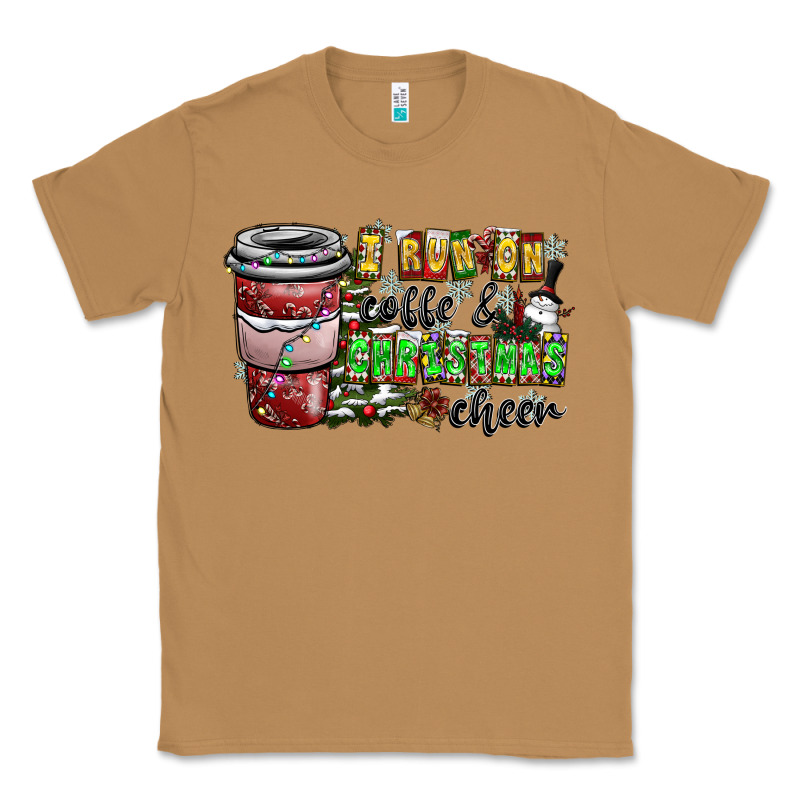 I Run On Coffee And Christmas Cheer Classic Tee by CowhideDigitalArt | Teevron