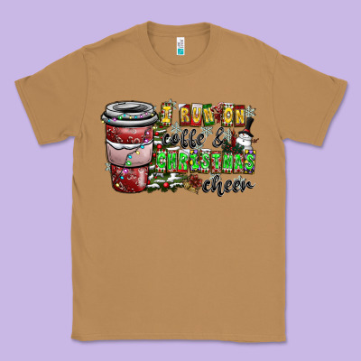 I Run On Coffee And Christmas Cheer Classic Tee Designed By Cowhidedigitalart