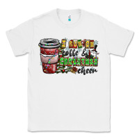 White I Run On Coffee And Christmas Cheer Classic Tee - CowhideDigitalArt