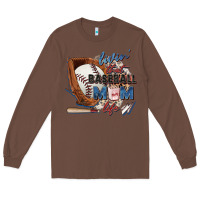 Chestnut livin' that baseball mom life Long Sleeve Tee - Zillion Design Studio