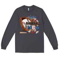 Smoke livin' that baseball mom life Long Sleeve Tee - Zillion Design Studio