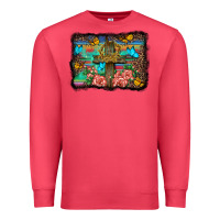Cardinal wooden cross background Premium Sweatshirt - BarkalooDesign