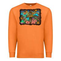 Carrot wooden cross background Premium Sweatshirt - BarkalooDesign