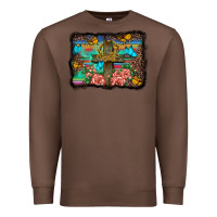 Chestnut wooden cross background Premium Sweatshirt - BarkalooDesign