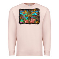 Pale Pink wooden cross background Premium Sweatshirt - BarkalooDesign