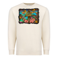 Sandshell wooden cross background Premium Sweatshirt - BarkalooDesign