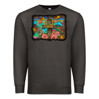 Smoke wooden cross background Premium Sweatshirt - BarkalooDesign