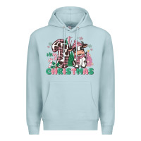 Blue Mist my first christmas cow Premium Hoodie - MaliasSmallBusiness