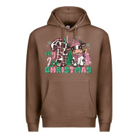 Chestnut my first christmas cow Premium Hoodie - MaliasSmallBusiness