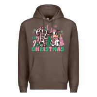Coffee my first christmas cow Premium Hoodie - MaliasSmallBusiness