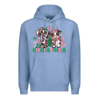 Colony Blue my first christmas cow Premium Hoodie - MaliasSmallBusiness