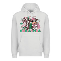 Dove Grey my first christmas cow Premium Hoodie - MaliasSmallBusiness