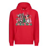 Red my first christmas cow Premium Hoodie - MaliasSmallBusiness