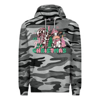 Slate Camo my first christmas cow Premium Hoodie - MaliasSmallBusiness