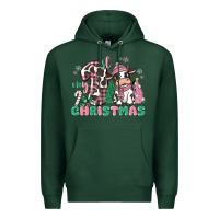 Sports Green my first christmas cow Premium Hoodie - MaliasSmallBusiness