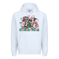 White my first christmas cow Premium Hoodie - MaliasSmallBusiness